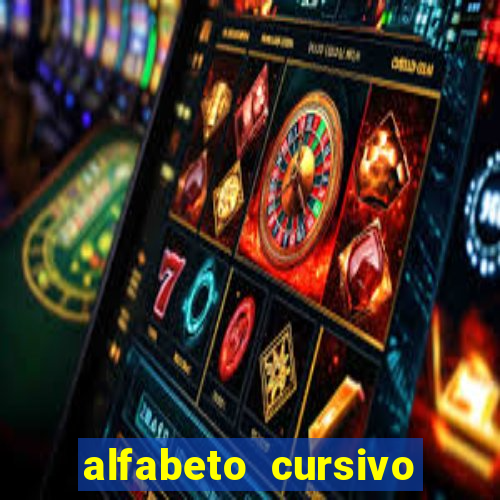 alfabeto cursivo para treinar caligrafia